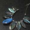 Blue Flash Natural Labradorite Faceted Marquise Drops Briolette Bead 10 Beads and Size 15mm to 24mm approx. Deep Blue Flash ~ Good Size